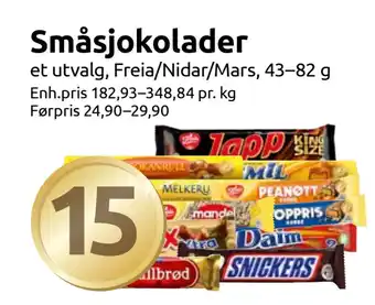 Joker Småsjokolader tilbud