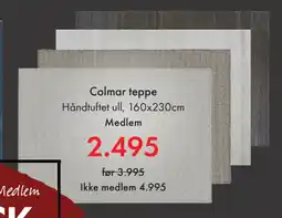 Fagmøbler Colmar teppe tilbud
