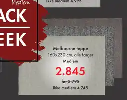 Fagmøbler Melbourne teppe tilbud