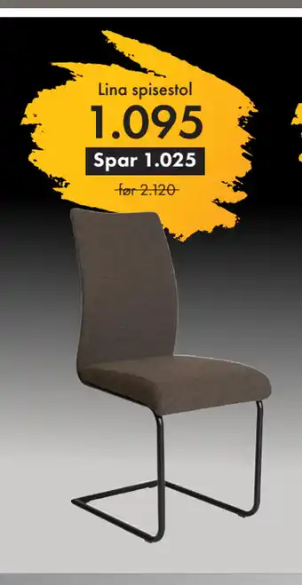 Fagmøbler Lina spisestol tilbud