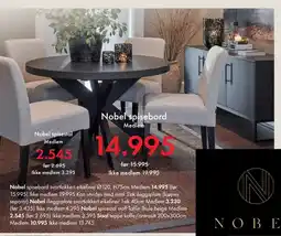 Fagmøbler Nobel spisebord tilbud