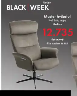 Fagmøbler Master hvilestol tilbud