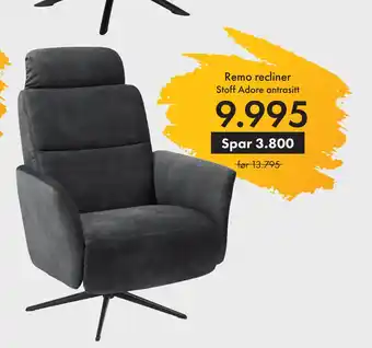 Fagmøbler Remo recliner tilbud