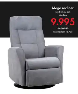 Fagmøbler Mega recliner tilbud