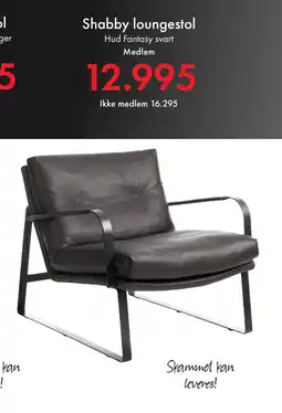 Fagmøbler Shabby loungestol tilbud