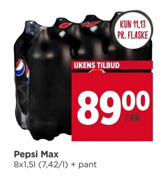 Meny Pepsi Max tilbud