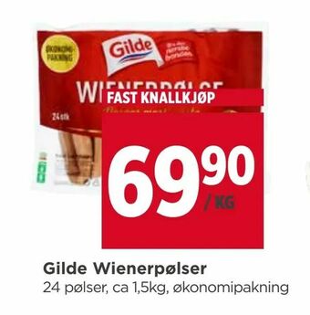 Meny Gilde Wienerpølser tilbud