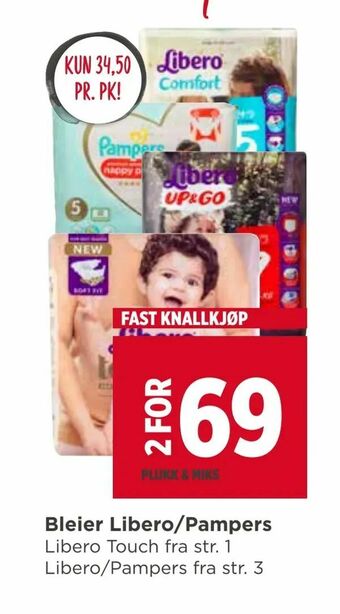 Meny Bleier Libero/Pampers tilbud