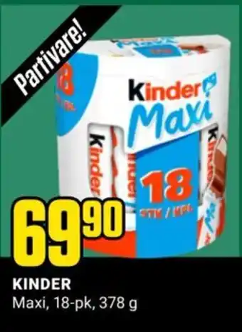 Europris Kinder Maxi tilbud