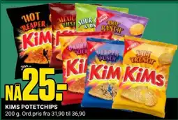 Europris KIMS potetchips tilbud