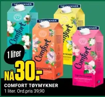 Europris COMFORT tøymykner tilbud