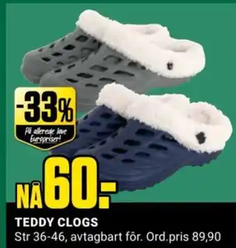 Europris Teddy clogs tilbud
