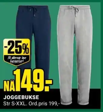 Europris Joggebukse tilbud