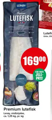 Spar Premium lutefisk tilbud