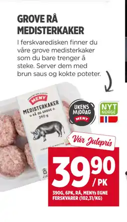 Meny GROVE RÅ MEDISTERKAKER tilbud