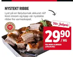 Meny NYSTEKT RIBBE tilbud