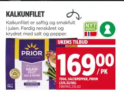 Meny KALKUNFILET tilbud
