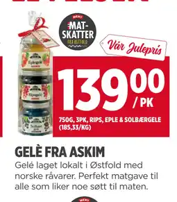 Meny GELÈ FRA ASKIM tilbud