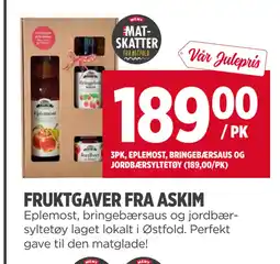 Meny FRUKTGAVER FRA ASKIM tilbud