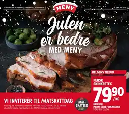 Meny FERSK SKINKESTEK tilbud