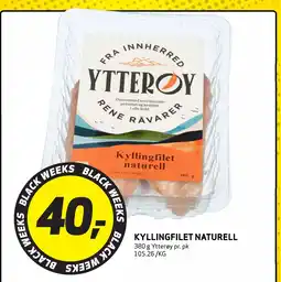 Bunnpris KYLLINGFILET NATURELL tilbud