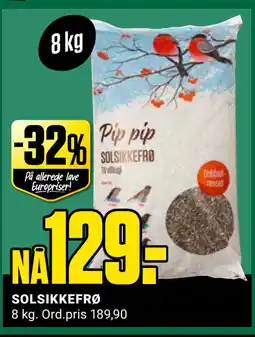Europris SOLSIKKEFRØ tilbud