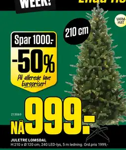 Europris JULETRE LOMSDAL tilbud