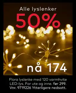 Skeidar Flora lyslenke tilbud