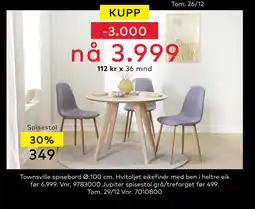 Skeidar Jupiter spisestol tilbud