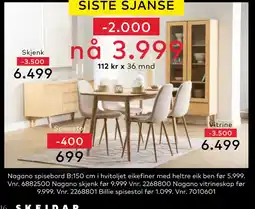 Skeidar Skjenk tilbud