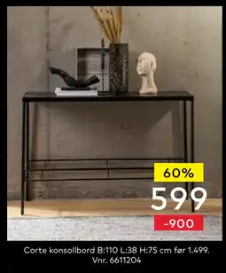 Skeidar Corte konsollbord tilbud