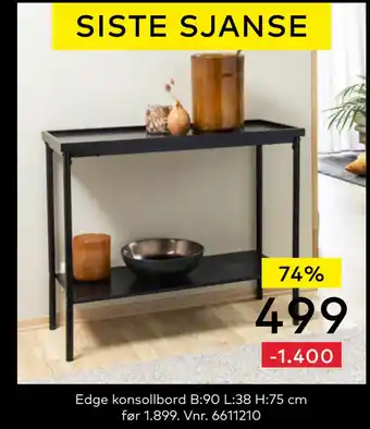 Skeidar Edge konsollbord tilbud