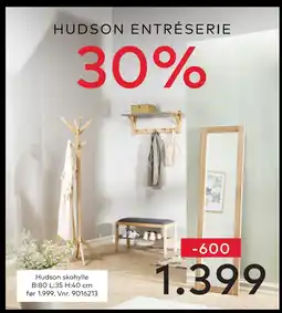 Skeidar Hudson skohylle tilbud