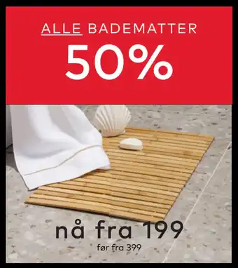 Skeidar ALLE BADEMATTER tilbud