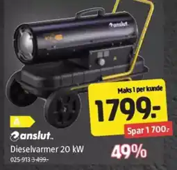 Jula Dieselvarmer 20 kw tilbud