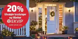 Jula Utvalgte lysslynger og tilbehør tilbud