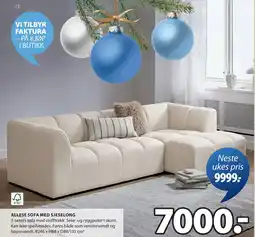 JYSK ALLESE SOFA MED SJESELONG tilbud