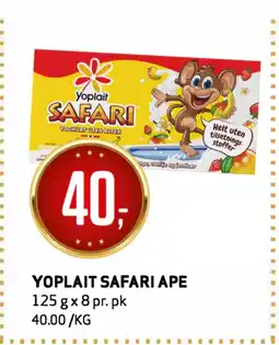 Bunnpris YOPLAIT SAFARI APE tilbud