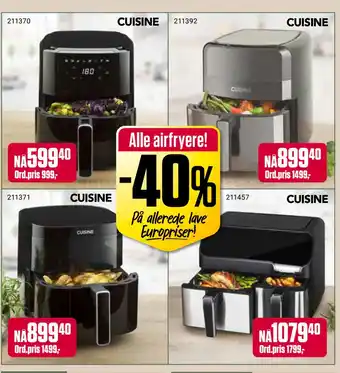Europris Alle airfryere! tilbud