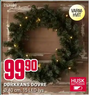 Europris DØRKRANS DOVRE tilbud