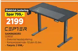 POWER GAMINGBORD tilbud