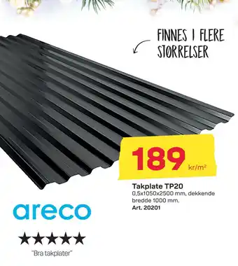 Byggmax Takplate TP20 tilbud