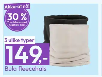 Gigaboks Bula fleecehals tilbud