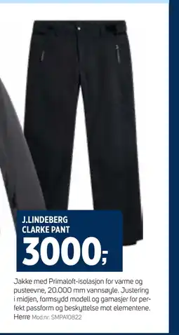 Sport 1 J.LINDEBERG CLARKE PANT tilbud