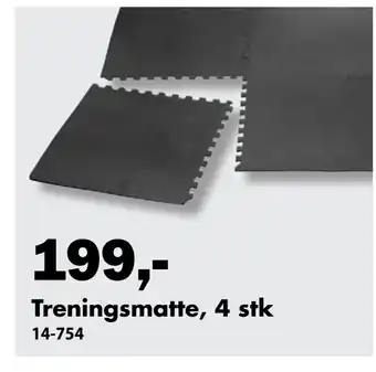 Biltema Treningsmatte, 4 stk tilbud