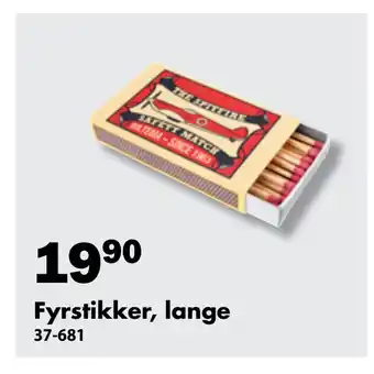 Biltema Fyrstikker, lange tilbud