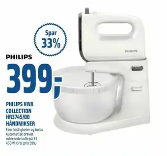 Coop Obs Philips viva collection hr3745/00 håndmikser tilbud