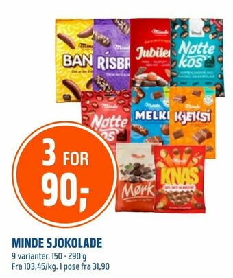 Coop Obs Minde sjokolade tilbud