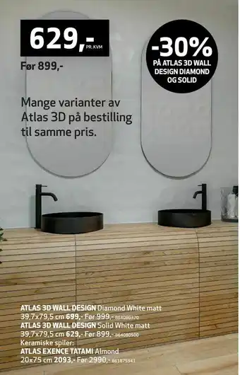 Flisekompaniet Atlas exence tatami tilbud