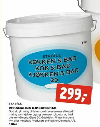 jem & fix Veggmaling kjøkken/bad tilbud